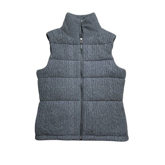 SMARTWOOL Merino Wool Blend Gray Quilted Vest Size Medium - Picture 1 of 6